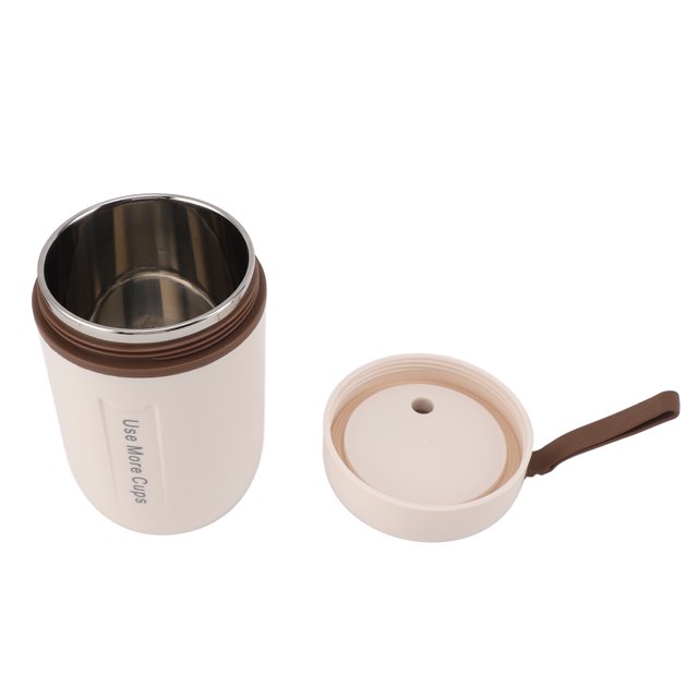 Insulated Food Jar, 600ml Portable Stainless Steel Soup Cup, Leakproof Insulated Food Container, Kids Food Jar with Folding Spoon for Kids Adults
