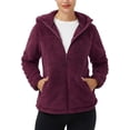 thumbnail image 5 of Pioneer Camp Women's Fuzzy Fleece Jacket Full Zip Up Lightweight Warm Soft Fleece Coat with hood for Spring Fall Winter, 5 of 7