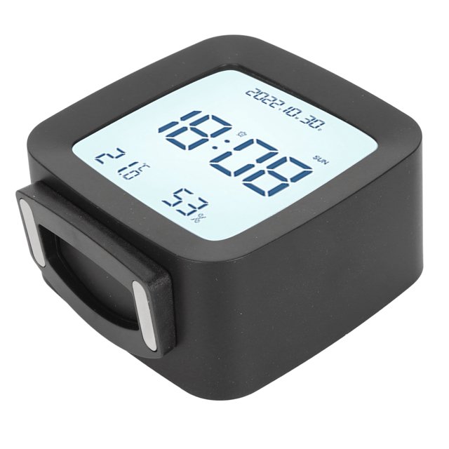 Reloj Digital, Despertador Fácil De Leer Humedad Luz Nocturna Multifuncional Activada Por Voz Para El Hogar Para La Cabecera