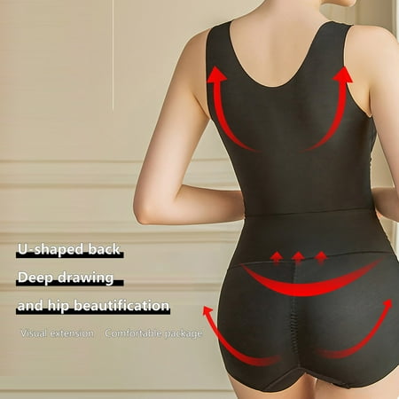 

Cathalem Tummy Girdle Women Back Off Body Shaping Clothing Corset Abdominal Body Shaping Body Suit Waist Trainer for Women Underwear Black 4X-Large