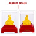 thumbnail image 4 of LEORX Lovely Bunny Figurine Multi Color Rabbit Decoration for Home and Desktop Display, 4 of 5