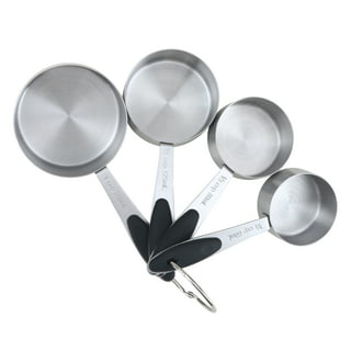 22-Piece Stainless Steel Measuring Cups and Spoons Set in Charcoal