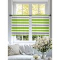 thumbnail image 5 of Sheer Curtain Panels White, Green and Gray Stripes Voile Window Curtains Striped Pattern Window Treatments Ligh Filtering Privacy Curtain Drapes for Bedroom Living Room 2 Panel Set 45 Inch, 5 of 9