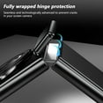 thumbnail image 3 of Magnetic for Samsung Galaxy Z Flip 4 Case with Ring Holder, [Hinge Protection] Built in Screen Protector & Camera Protection Slim Thin Hard PC Kickstand Shockproof Protective Case, Black, 3 of 14