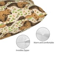thumbnail image 3 of Balery Cute Squirrel with Green Leaves Funda de Cojín Estampada, Regalos para Mujeres, Regalos de Amor para Ella, Regalos para Novia o Esposa, Funda de Almohada-14"x20", 3 of 6