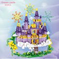 thumbnail image 3 of 4Sets Castle Building Blocks Toy Diy City Model Set Fairy Tale Princess Castle Building Bricks For Girl Toy Christmas Gift, 3 of 5