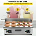 VEVOR 30" Electric Countertop Flat Top Griddle 110V 3000W Commercial