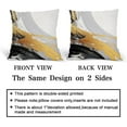 thumbnail image 6 of Black and White Pillow Covers 16x16 Inch Set of 2 Grey and Gold Outdoor Throw Pillow Covers Modern Abstract Art Pillowscase Cotton Linen Square Cushion Covers for Sofa Couch Bedroom Home Decoration, 6 of 6