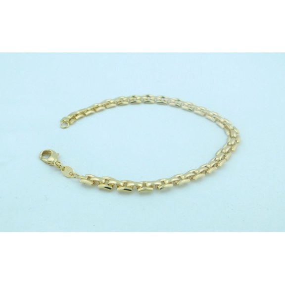 18k Gold Filled Unisex Unique Bracelet 7.5"