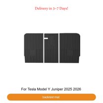 TPE Car Floor Mats For Tesla Model Y Juniper 2025 2026 Odorless Non - Slip Trunk Liners Durable Backrest Cushion Wear - Resistant Cargo Protective Pads