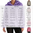 thumbnail image 4 of XUNKUSGA Womens Fuzzy Hoodies Classic Solid Color Textured Jacquard Fleece Pullover Top with Drawstring Hood Comfy Cozy Oversized Winter Warm Coat 5XL, 4 of 8