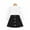 Black, variant on Girls Dresses for School Elegant Girls Two Piece Outfit High Neck Sleeveless Top With Classic Short Skirt For Toddlers And Kids Fashion Wear Sizes 5-6 Years