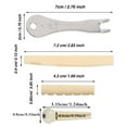 thumbnail image 3 of Acoustic Guitar Bridge Pins With Puller String Remover Extractor Tool Guitar Accessories，12 Guitar String Pins＋2 Nut＋metal String Pin Puller, 3 of 6