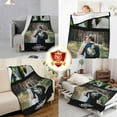 thumbnail image 5 of Custom Blanket with Photo Text Personalized Blanket Customized Throw Blanket for Kid Adult Birthday Anniversary Halloween Christmas Mother Father Girlfriend Valentines Day Gift Blankets, 5 of 5