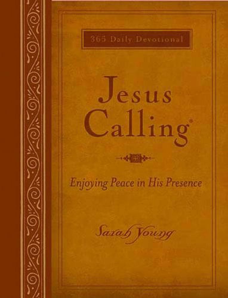 Jesus Calling: Jesus Calling, Large Text Brown Leathersoft, with Full Scriptures: Enjoying Peace in His Presence (a 365-Day Devotional) (Other)(Large Print) - image 2 of 2