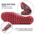 thumbnail image 4 of YAZI Womens Comfortable Leather Floral Print Flats Casual Driving Loafers Walking Shoes for Women, 4 of 8