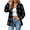 Dark Gray, variant on CBASIHI Womens Long Sleeve Plaid Button Down Shirts- Fall Casual Trendy Loose Fit Collared Flannel Shacket Jacket Yellow Size S-2XL