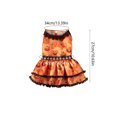 thumbnail image 3 of Yhmxh Halloween Puppy Dress Dog Costumes Set, Pumpkin Print Dog Hoodie and Lace Dress, Soft Comfortable Pet Outfits for Small Medium Dogs, Cute Fall Puppy Clothes for Halloween Party, Photoshoots, 3 of 6