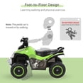 thumbnail image 5 of Green Kids Ride On Push Car with Music and Lights, Foot-to-Floor Sliding Car for 1.5-3 Years Old, 44 lbs Capacity, Wear-Resistant Wheels for Asphalt and Cement, 5 of 10