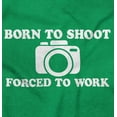 thumbnail image 2 of Born Shoot Forced Work Photographer Unisex Plus Fleece Graphic Hoodie Brisco Brands 3X, 2 of 5