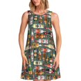 thumbnail image 1 of Disketp Alcohol Bottles para Vestido sin Mangas para Mujeres, Vestidos de Verano para Mujeres, Casual y Holgado para la Playa, 1 of 7
