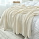 thumbnail image 3 of Manta de sofá de punto suave con borla, cama, mantón de siesta de oficina, manta decorativa para sofá, color beige Scienceny LF000016-01B, 3 of 7