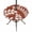 Burnt Orange, White, Orange, variant on Round Outdoor Tablecloth with Umbrella Hole and Zipper, Burgundy Leaves Tablecloth with Elastic Waterproof, Farmhouse Botanical Branch Vintage Modern Patio Table Covers for 55" - 60" Pool Tables