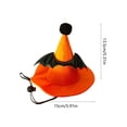 thumbnail image 4 of Qocolcyl Adjustable Halloween Dog Cat Hat, Soft Breathable Orange Pumpkin Mesh Party Costume, Cute Festive Cosplay Photo Accessory, Comfortable Pet Headwear for Indoor Outdoor Halloween Decorations, 4 of 6