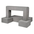 thumbnail image 2 of VEVOR 4-Piece Modular Kids Play Couch – DIY Creative Sectional Sofa for Toddlers and Children, Dark Grey, 2 of 12