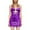 Purple, variant on Wdgfv Womens Sequin Dress Sleeveless Sequin Wrap Dress for Casual Evening Party Wear and Night Out Attire RD1 XL