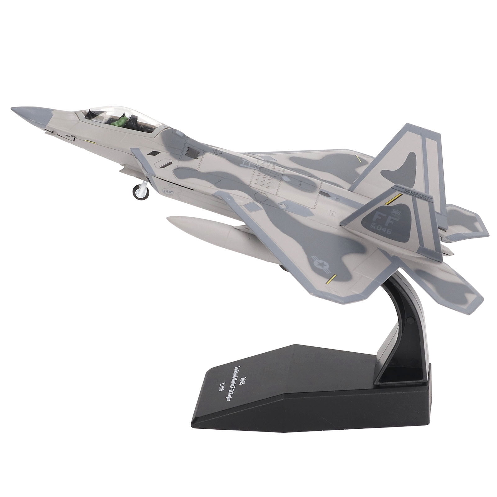 Maquette Avion De Chasse Die-cast 1:100 - Alliage - Modèle Collectible Blanc - Bburago Gold