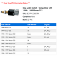 thumbnail image 2 of Stop Light Switch - Compatible with 1986 - 1994 Nissan D21 1987 1988 1989 1990 1991 1992 1993, 2 of 2