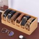 thumbnail image 5 of Organizador de cinturones de bambú con 6 separadores. Vitrina de madera resistente para cinturones de hombre y mujer. Soporte versátil para cinturones., 5 of 7