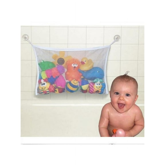 Laundry Bathroom Hanging Mesh Storage Bag Clothes Toy Net Organizer Hanger Hook