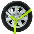 thumbnail image 2 of 2" x 12' Winch Lasso Strap with "O" Ring Safety HI Viz Green Webbing, 12" Cordura Sleeve (8 Pack), 2 of 9