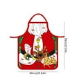 thumbnail image 2 of Kmbangi Christmas Apron with Adjustable Bandage Cartoon Home Decoration, 2 of 4
