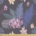 thumbnail image 1 of Tropical Sofa Upholstery Fabric by the Yard, Monstera Leaves with Jungle Fern Banana Palm Island Atmosphere, Decorative Fabric for DIY and Home Accents, Lavender Blue and Eggplant by Ambesonne, 1 of 5
