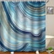 thumbnail image 5 of Cortina de ducha de baño de mármol, línea de teñido de halo, cortinas de ducha de tela impermeable con ganchos, cortina de ducha abstracta de acuarela, tela de 70x70 pulgadas, 5 of 6