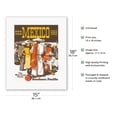 thumbnail image 2 of See Mexico This Year - Southern Pacific Railroad - The West Coast Route - Vintage Travel Poster by Maurice Logan c.1935 - Fine Art Rolled Canvas Print 11in x 14in, 2 of 4