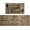 Rules-brown, variant on Kitchen Rules Kitchen Rugs Sets of 2, Boho Brown Vintage Farmhouse Home Kitchen Rugs and Mats, Washable Non Skid Absorbent Microfiber Kitchen Floor Decor Mat 17"x 47" 17"x 30"
