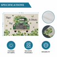 thumbnail image 6 of Saint Patrick's Day Placemats Set of 8, Green Truck Leaves Floral Farmhouse Placemats for Dining Table, Place Mats for Kitchen Tabletop, Waterproof Wipeable Dining Table Mats Set, 6 of 9