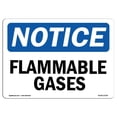 thumbnail image 1 of SignMission OS-NS-A-1218-L-12759 12 x 18 in. OSHA Notice Sign - Flammable Gases, 1 of 1
