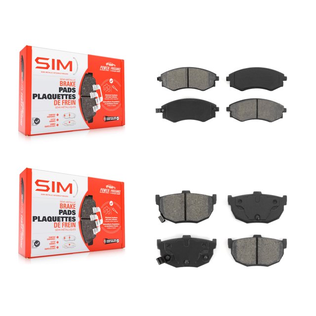 SIM Front Rear Semi-Metallic Brake Pads Kit for Car Hyundai Elantra Tiburon KSM-100302