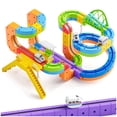 thumbnail image 4 of KNMDU Electric Train Set 113 Pieces 3D Infinity Track Flexible Tracks for Kids N Scale, 4 of 11