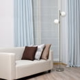 thumbnail image 4 of Simple Designs 66" Tall Mid Century Modern Standing Tree Floor Lamp with Dual White Glass Globe Shade for Study, Living Room, Bedroom, Entryway, Brushed Nickel, 4 of 9