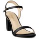 thumbnail image 1 of Sandalias de tacón alto grueso con tira trasera para mujer negro, EE. UU. 8, 1 of 6
