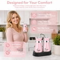 thumbnail image 6 of Pink Salt and Pepper Shakers Set，4 oz Kitchen Decor and Accessories Home Essentials Cute Household Items for Mother's Day Housewarming Gift Refillable Design (Pink), 6 of 8