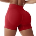 thumbnail image 1 of PEASKJP Running Shorts for Women Tummy Control Quick-Dry Yoga Shorts for Bike Running Workout Shorts Red L, 1 of 5