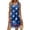 Black, variant on USA America Independence Day Women's Sun Dress USA Flag Graphic Casual T-Shirt Mini Sundresses with Pockets