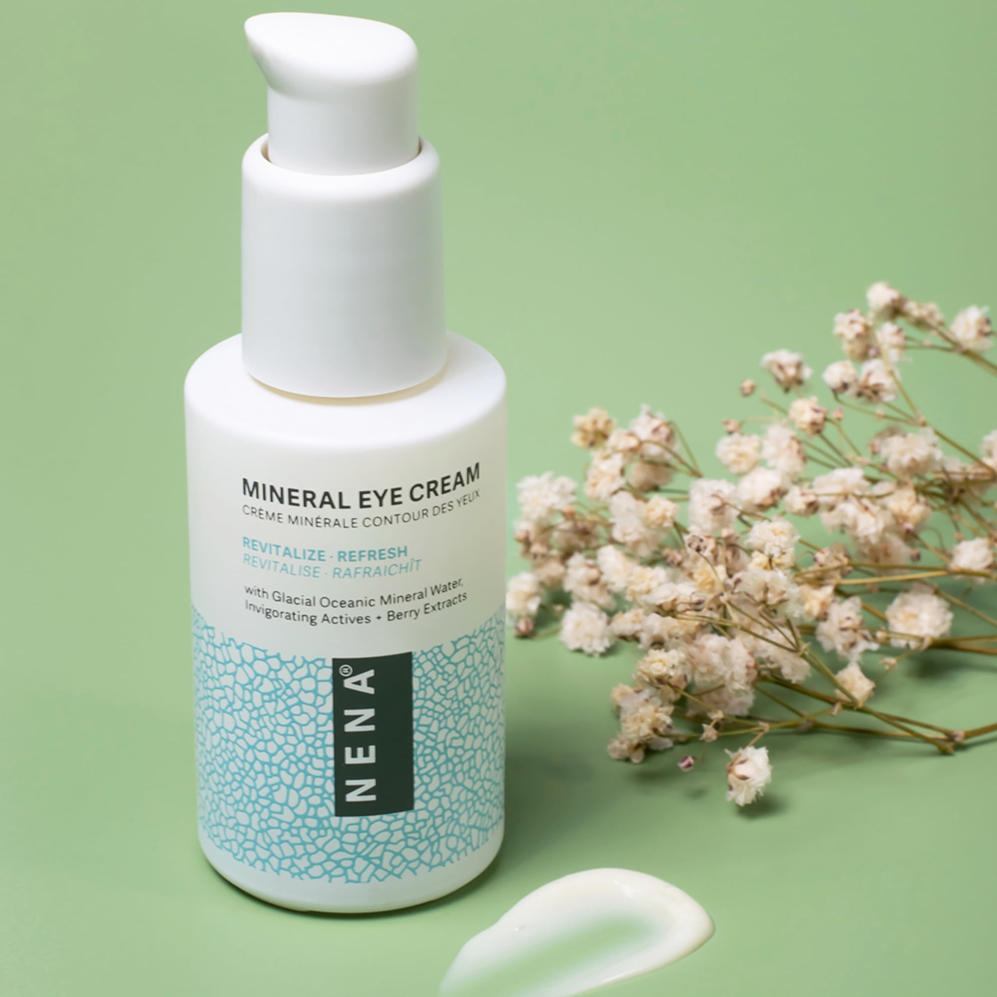 NENA Skincare Mineral Eye Cream, Eye Cream for Dark Circles, 0.5 oz